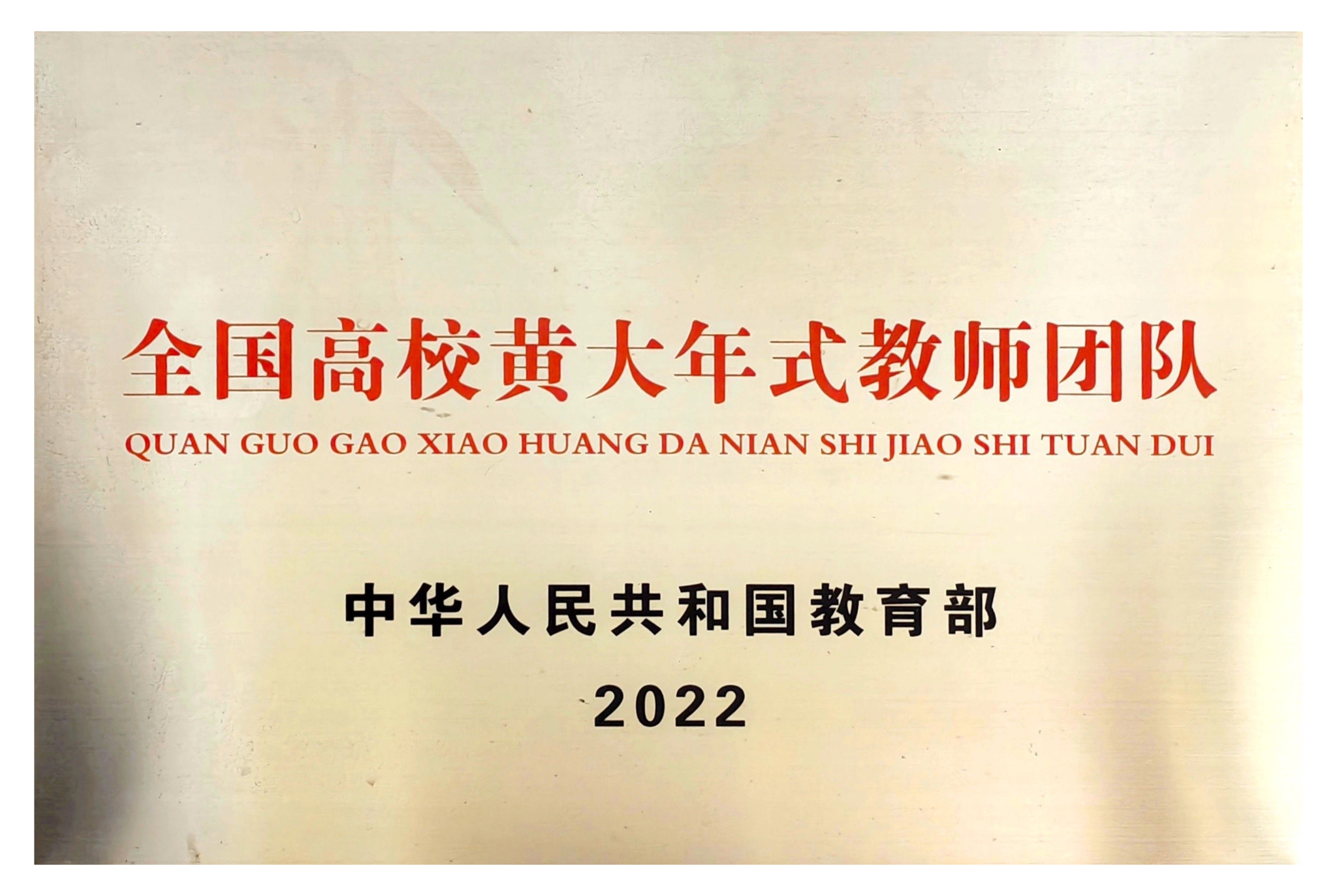 全国高校黄大年式教师队伍